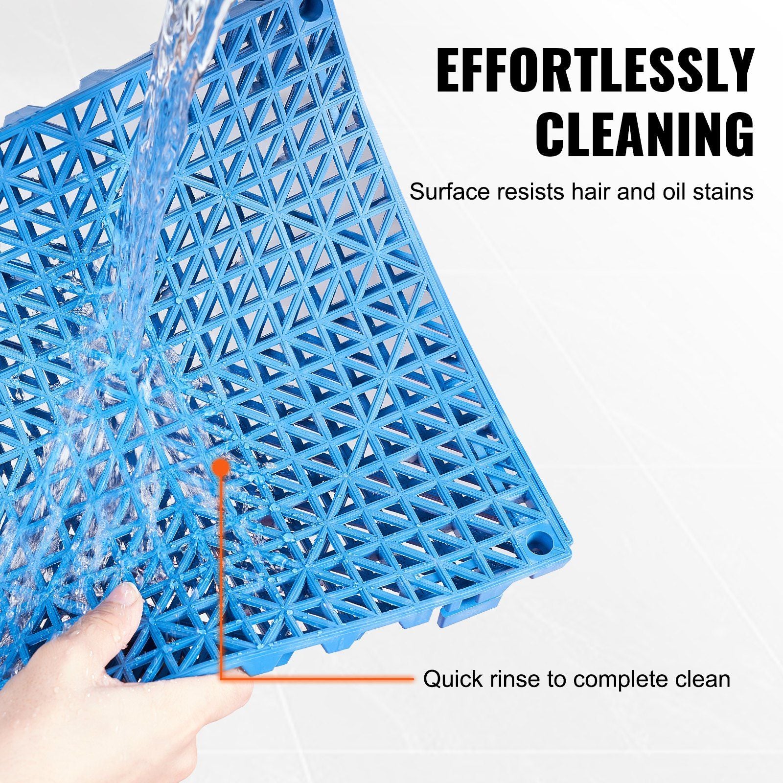 Modular Interlocking Cushion, 50 Pack 30 x 30 cm Splicing Drainage Mats, Soft PVC Interlocking Drainage Floor V952-HZXSJDD1212YAA9J2V0
