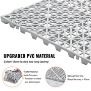 Modular Interlocking Cushion, 50 Pack 30 x 30 cm Splicing Drainage Mats, Soft PVC Interlocking Drainage Floor V952-HZXSJDD1212YF0ZXDV0