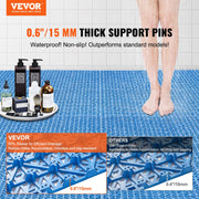 Modular Interlocking Cushion, 55 Pack 30 x 30 cm Splicing Drainage Mats, Soft PVC Interlocking Drainage Floor V952-HZXSJDD1212YP3ROIV0