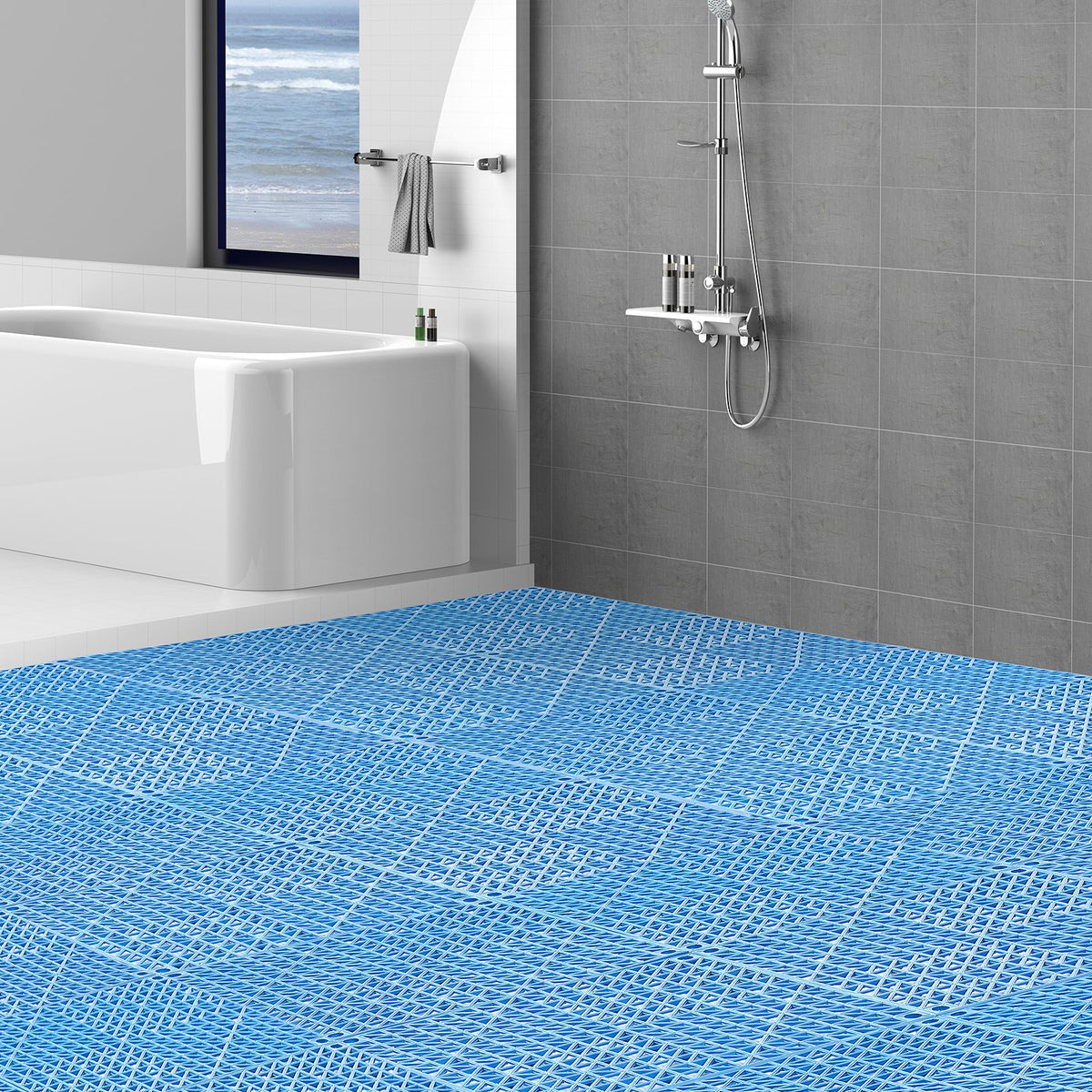 Modular Interlocking Cushion, 55 Pack 30 x 30 cm Splicing Drainage Mats, Soft PVC Interlocking Drainage Floor V952-HZXSJDD1212YP3ROIV0