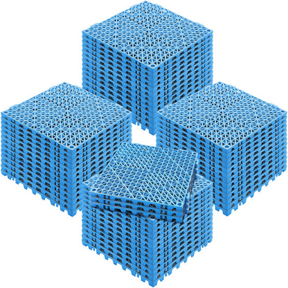 Modular Interlocking Cushion, 55 Pack 30 x 30 cm Splicing Drainage Mats, Soft PVC Interlocking Drainage Floor V952-HZXSJDD1212YP3ROIV0