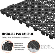 Modular Interlocking Cushion, 12 Pack 30 x 30 cm Splicing Drainage Mats, PVC Interlocking Drainage Floor V952-HZXSJDDHS12PQ3YS0V0