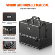 Makeup Train Case 370MM Large Portable Cosmetic Case, 6 Tier Trays Professional Makeup Storage Organizer Box V952-HZXXSTSZKS00Z8N9WV0