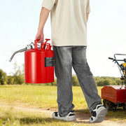 Safety Gas Can, 19 L Type II Red Safety Can for Gasoline with Stainless Steel Flame Arrester, Self-Closing V952-IIXAQGHSJS5J6X3JB001V0