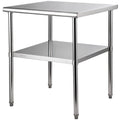 Stainless Steel Work Prep Table Commercial Food Prep Table 30x30x36in V952-J30X30X36INCHMQ0DV0