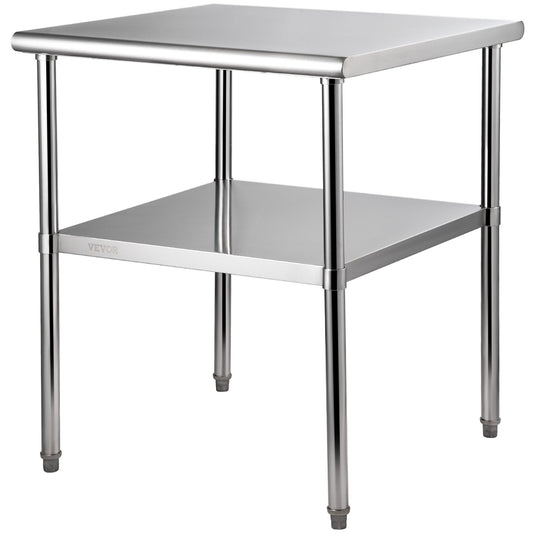 Stainless Steel Work Prep Table Commercial Food Prep Table 30x30x36in V952-J30X30X36INCHMQ0DV0