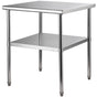 Stainless Steel Work Prep Table Commercial Food Prep Table 30x30x36in V952-J30X30X36INCHMQ0DV0