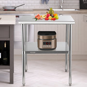 Stainless Steel Work Prep Table Commercial Food Prep Table 30x30x36in V952-J30X30X36INCHMQ0DV0