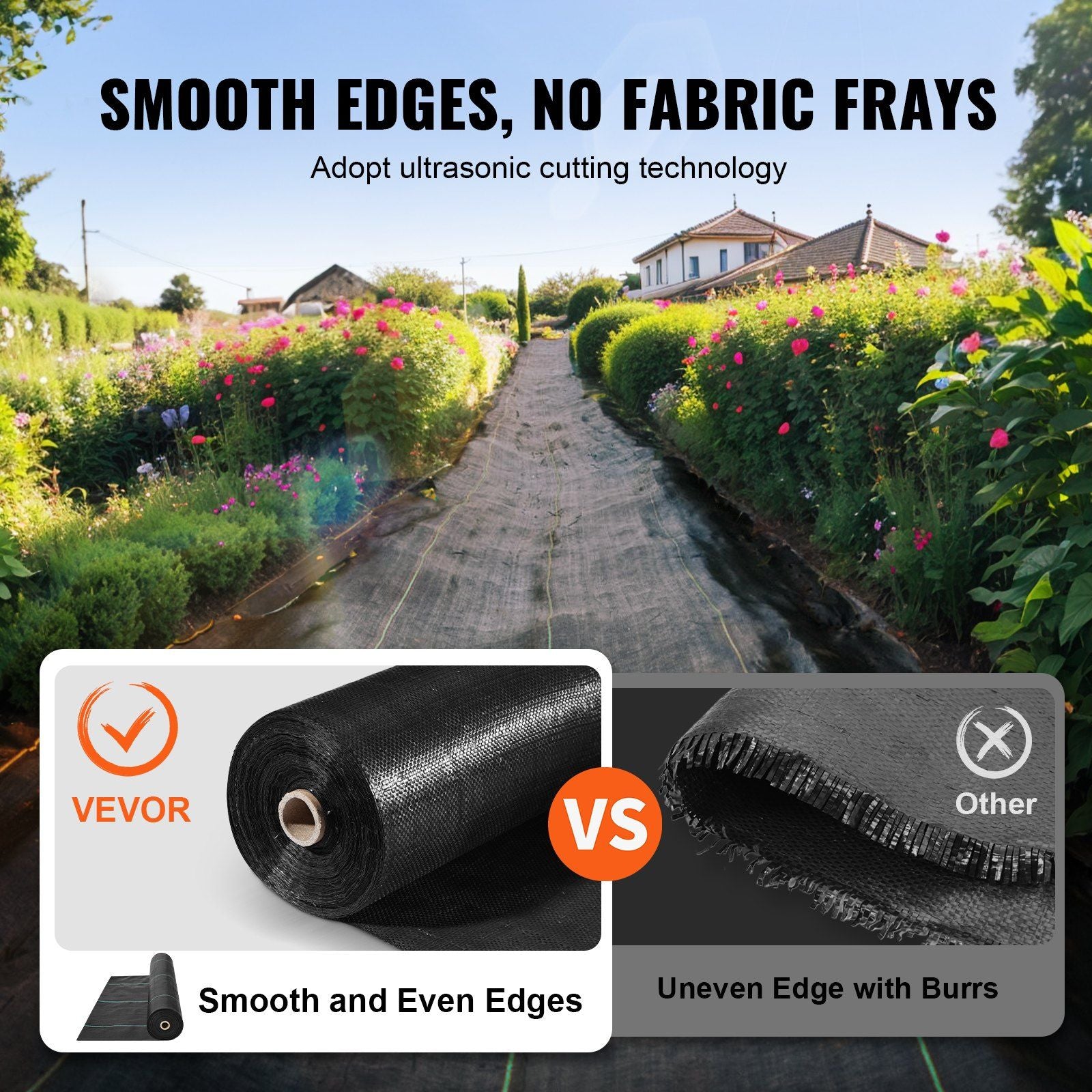 5FTx250FT Premium Heavy Duty Weed Barrier Landscape Fabric, 5OZ Woven Geotextile Fabric Under Gravel, High V952-JBXBZ5250FT5B5EK7V0