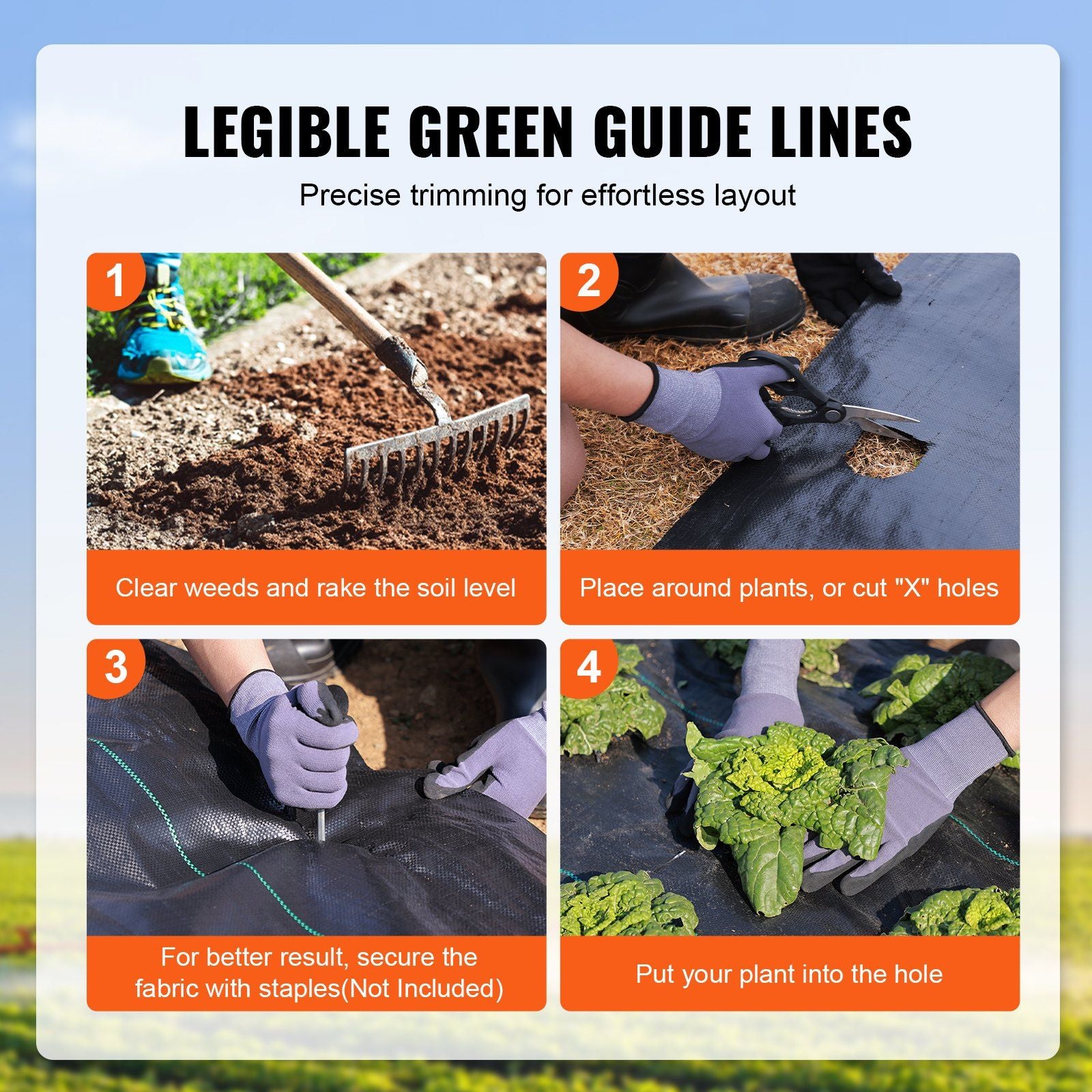 5FTx250FT Premium Heavy Duty Weed Barrier Landscape Fabric, 5OZ Woven Geotextile Fabric Under Gravel, High V952-JBXBZ5250FT5B5EK7V0