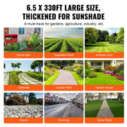 Weed Barrier Landscape Fabric, 6.5*330FT Heavy Duty Garden Weed Fabric, Woven PP Weed Control Fabric, V952-JBXBZ65330FT39S57V0