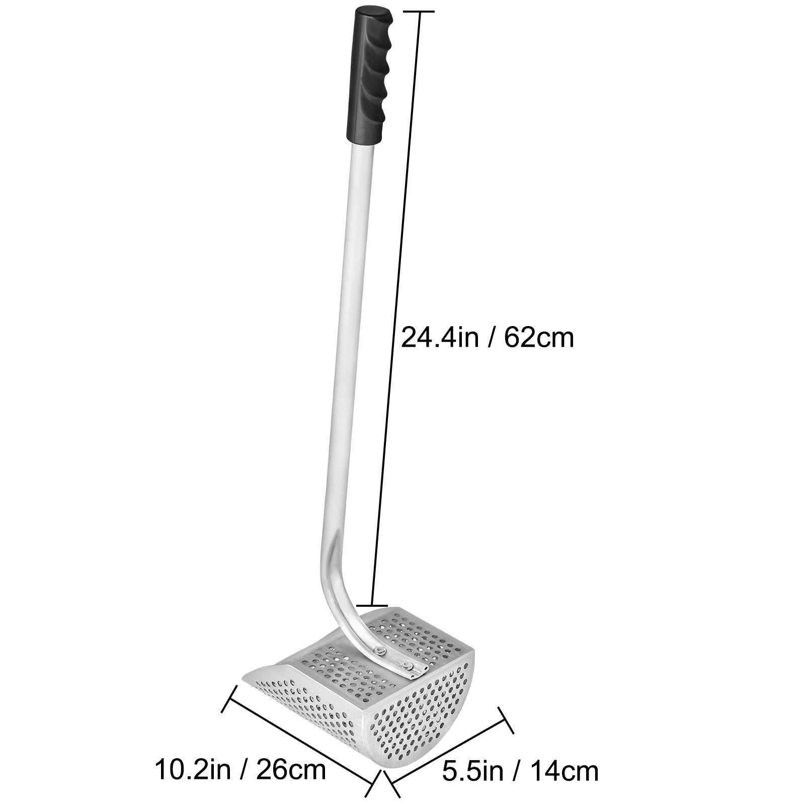 Metal Detector Sand Scoop Metal Detecting Hunting Scoop w/ Steel Handle V952-JBXGSCTZ8*6QH3C9FV0