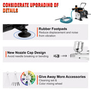 Airbrush Kit Dual-action Airbrush Compressor Art Nail Tattoo Makeup Model V952-JCBTZAGY34P9CVWMMV3