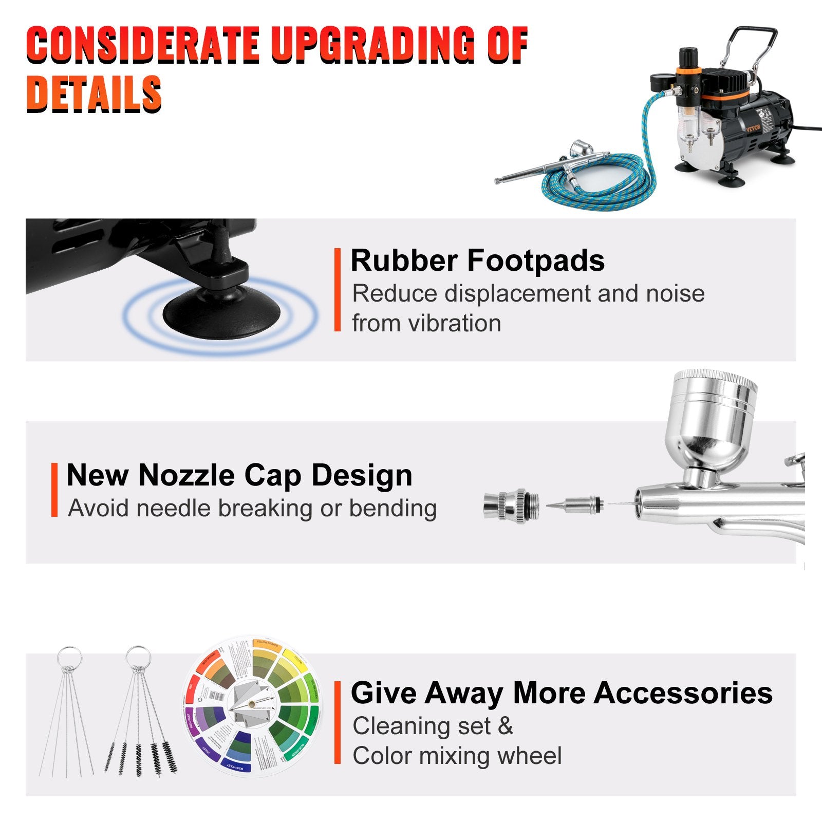 Airbrush Kit Dual-action Airbrush Compressor Art Nail Tattoo Makeup Model V952-JCBTZAGY34P9CVWMMV3