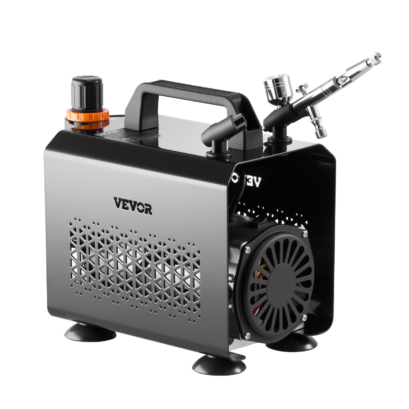 Airbrush Kit Air Brush Kit 1/6 HP Air Compressor 1 Airbrush 3 Tips Paint V952-JCBTZW1AGWQGX7JMO001V3