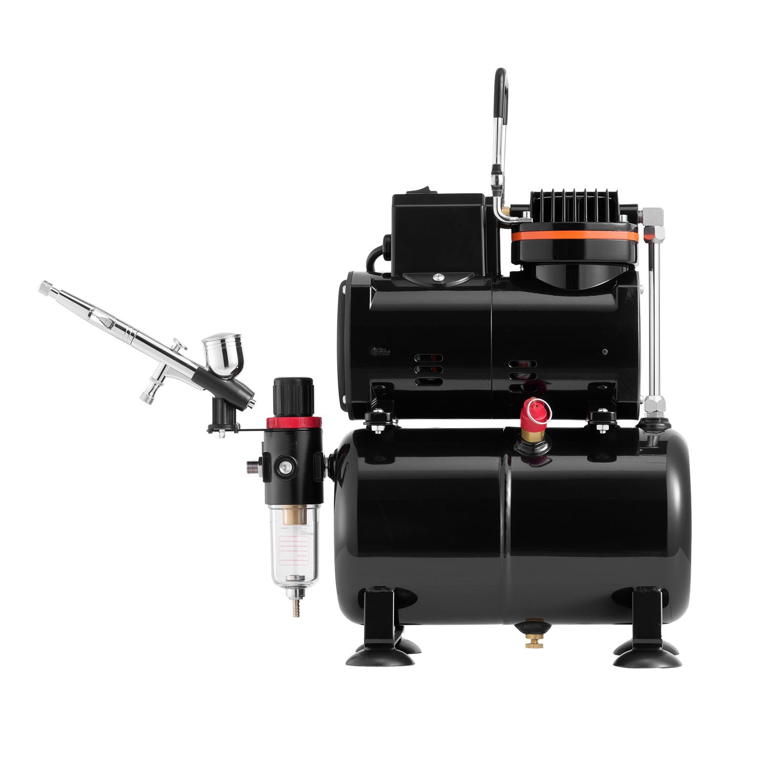 Airbrush Kit Air Brush Kit 1/6 HP Air Compressor Tank 1 Airbrush 3 Tips V952-JCBTZW1AGYQGDY7AH001V3