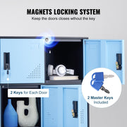 9 Doors Metal Storage Cabinet Employees Steel Storage Cabinet Office Black V952-JCJHSLMY331807L53V0