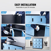 9 Doors Metal Storage Cabinet Employees Steel Storage Cabinet Office Black V952-JCJHSLMY331807L53V0