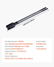Post Hole Digger, Heavy Duty Post Hole Digger with Carbon Steel Handle, Manual Hole Digger with Scale V952-JCKJCKJS0000DKV7ZV0