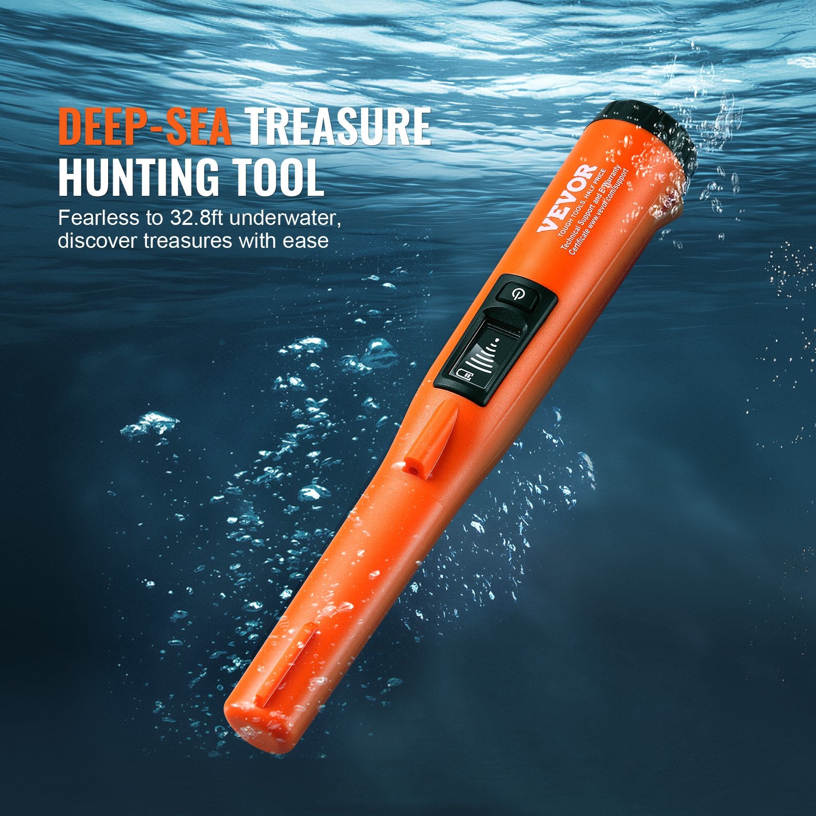 Metal Detector Pinpointer IP68 Waterproof Handheld Detector Wand with LCD V952-JCKJSTCBSIP62MUFKV9
