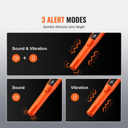 Metal Detector Pinpointer IP68 Waterproof Handheld Detector Wand with LCD V952-JCKJSTCBSIP62MUFKV9