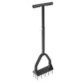 Lawn Aerator, 9.2 in Manual Core Aerator Tool with 15 Iron Spikes, Long Handle & Wide Plate, Heavy Duty Grass V952-JCSPQQ92INCHHW9MK001V0