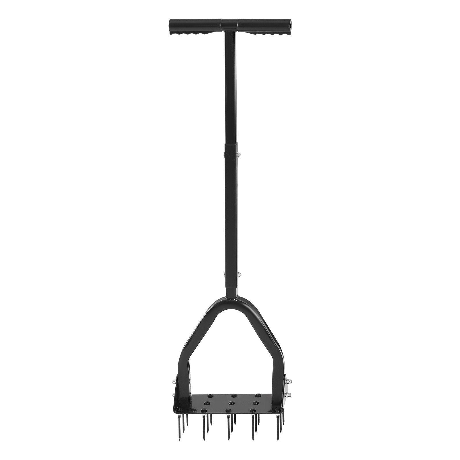 Lawn Aerator, 9.2 in Manual Core Aerator Tool with 15 Iron Spikes, Long Handle & Wide Plate, Heavy Duty Grass V952-JCSPQQ92INCHHW9MK001V0