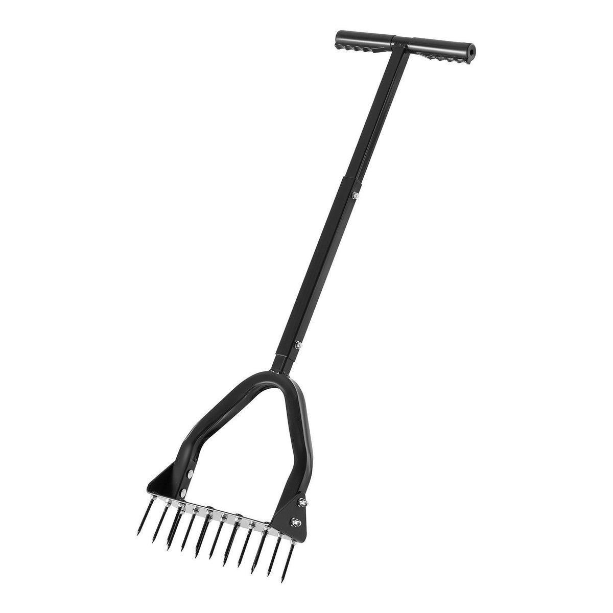 Lawn Aerator, 9.2 in Manual Core Aerator Tool with 15 Iron Spikes, Long Handle & Wide Plate, Heavy Duty Grass V952-JCSPQQ92INCHHW9MK001V0