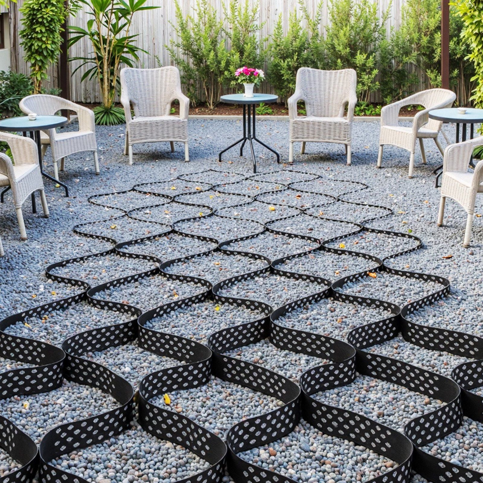 Gravel Grid, 75mm Depth, 5.2 x 2.7m, 853kg Per Sq ft Grass Ground Retainer, Permeable Geo Grids Driveway V952-JDWG3INCH179IELUT001V0