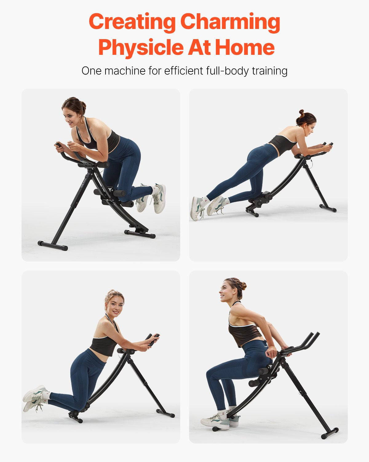 AB Workout Machine Equipment Home Gym Core Abdominal Trainers Adjustable V952-JFJQGSHGDHKXT430MV9