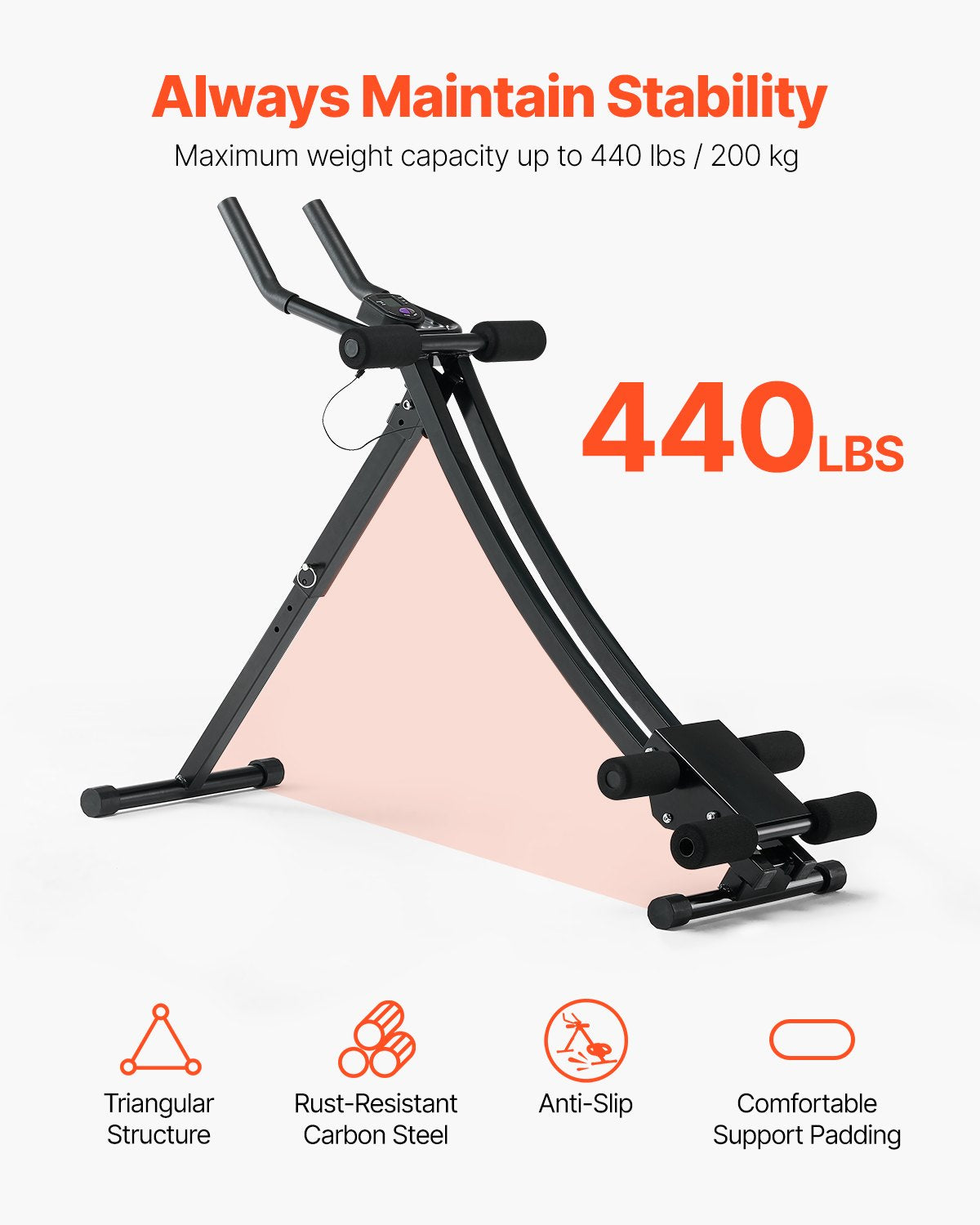 AB Workout Machine Equipment Home Gym Core Abdominal Trainers Adjustable V952-JFJQGSHGDHKXT430MV9