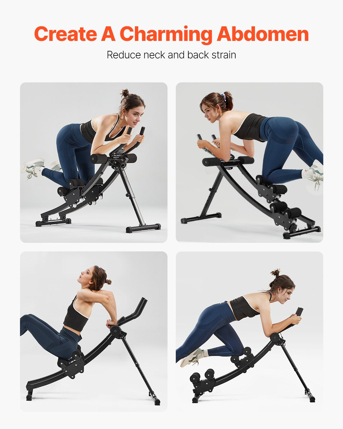 AB Workout Machine Equipment Home Gym Core Abdominal Trainers Dual-track V952-JFJQGSHGSHKX3O1PJV9