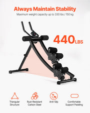 AB Workout Machine Equipment Home Gym Core Abdominal Trainers Dual-track V952-JFJQGSHGSHKX3O1PJV9