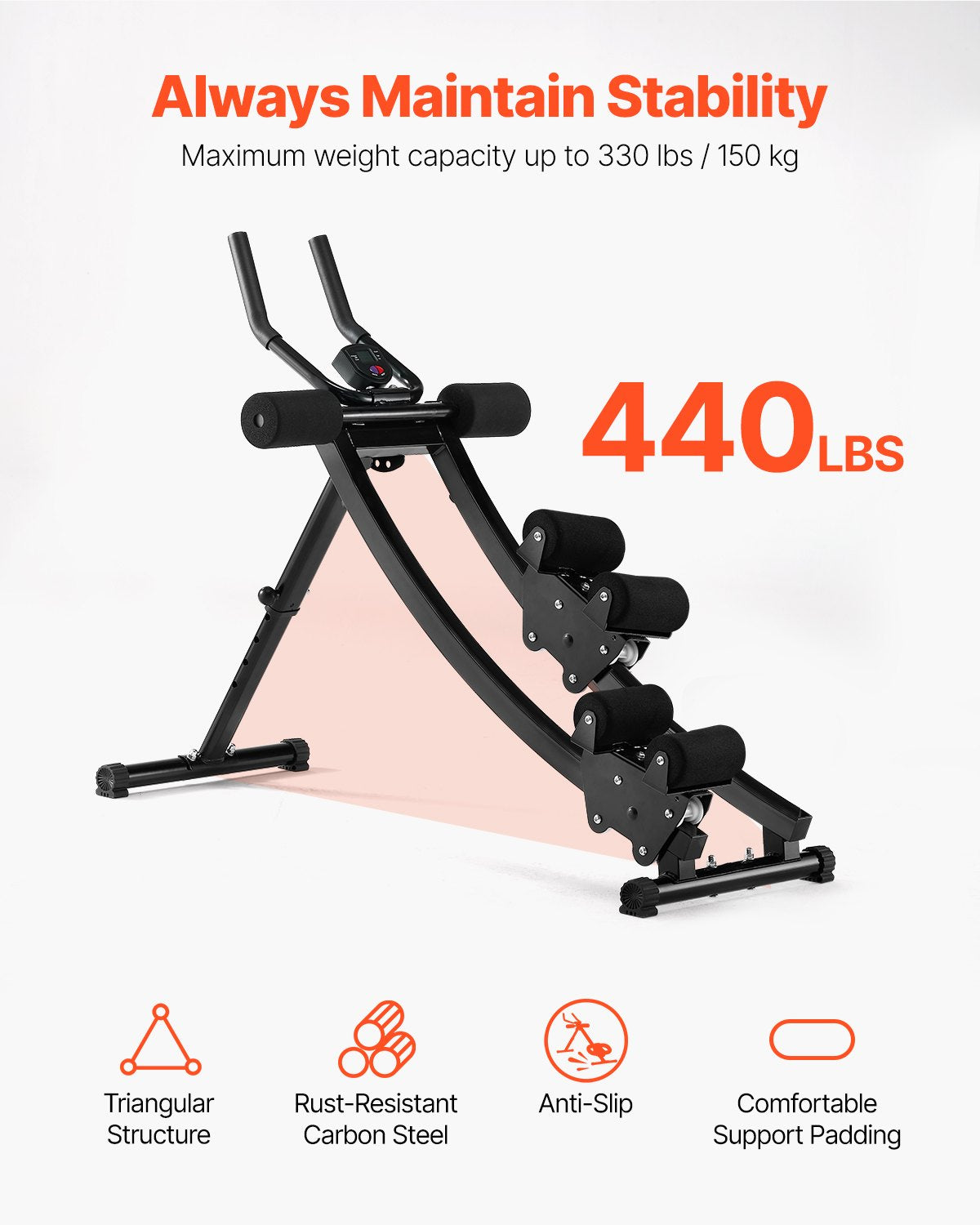 AB Workout Machine Equipment Home Gym Core Abdominal Trainers Dual-track V952-JFJQGSHGSHKX3O1PJV9