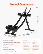 AB Workout Machine Equipment Home Gym Core Abdominal Trainers Dual-track V952-JFJQGSHGSHKX3O1PJV9