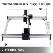 CNC 3040 15000MW CNC Machine 395(X) x 285(Y)Mm Effective Working Area 3040 CNC Router Machine GRBL Control V952-JGDKJ30X40CM15W01V3
