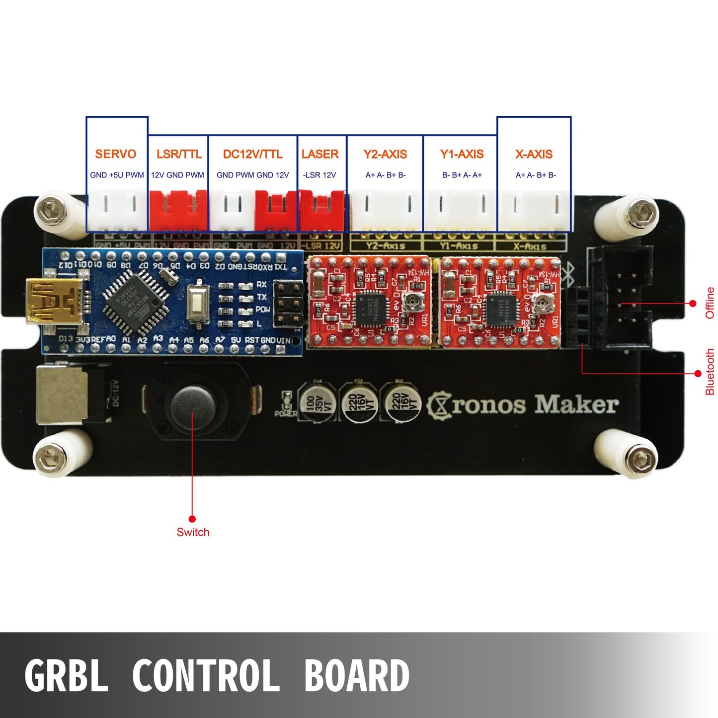 CNC 3040 15000MW CNC Machine 395(X) x 285(Y)Mm Effective Working Area 3040 CNC Router Machine GRBL Control V952-JGDKJ30X40CM15W01V3