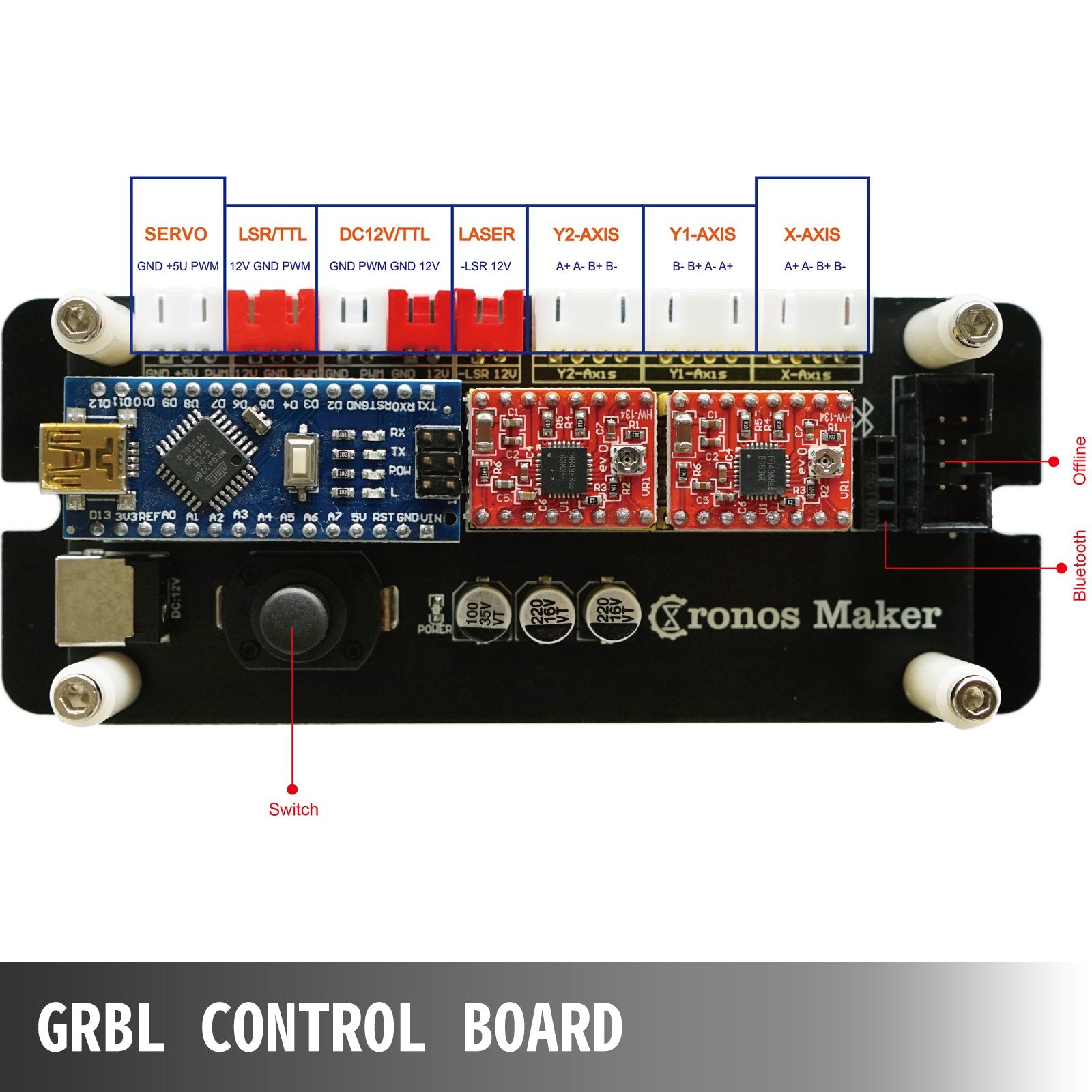 CNC 3040 15000MW CNC Machine 395(X) x 285(Y)Mm Effective Working Area 3040 CNC Router Machine GRBL Control V952-JGDKJ30X40CM15W01V3