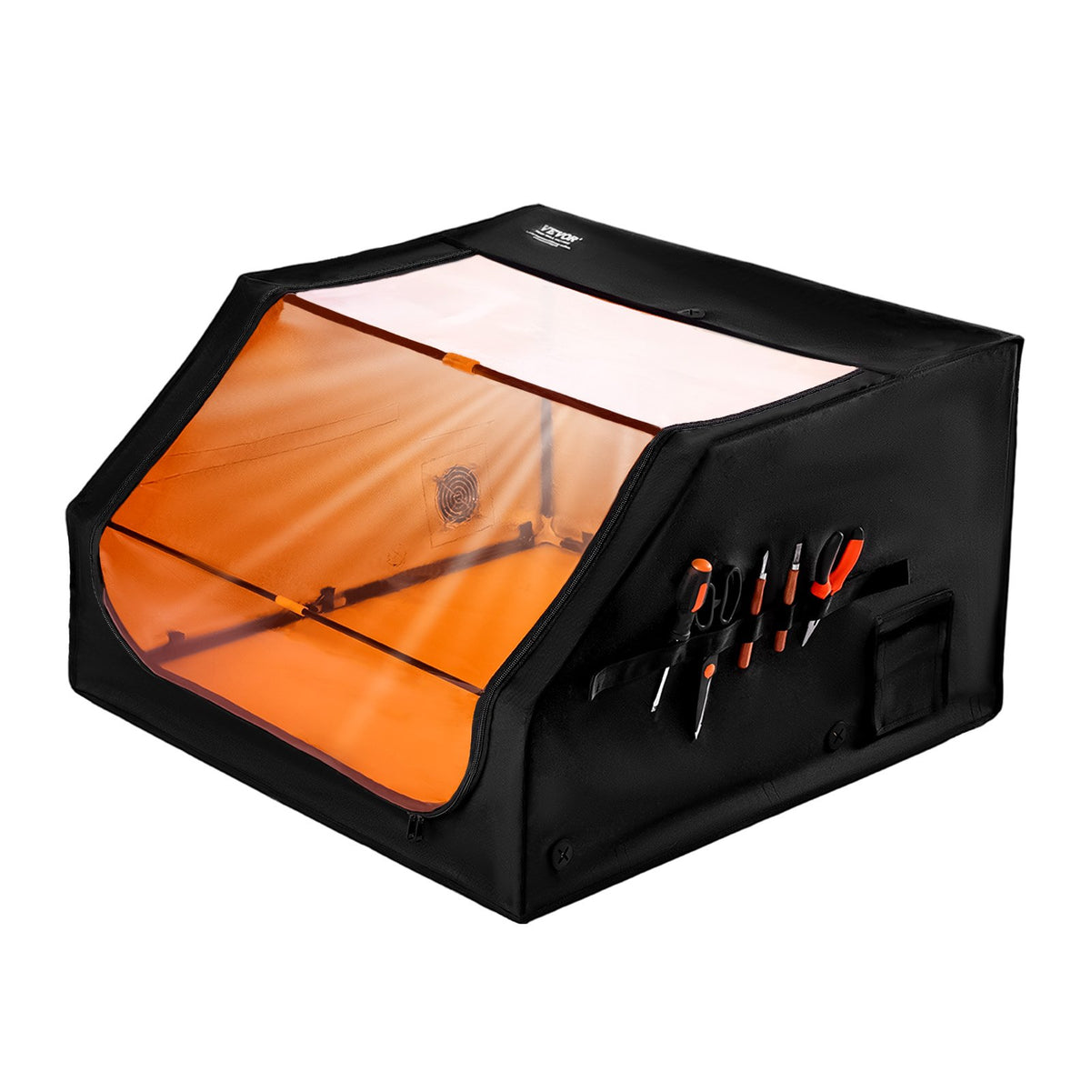 Laser Engraver Enclosure, 800 x 800 x 500 mm, Flame Retardant and Fireproof Protective Cover, with Exhaust V952-JGDKJBHZJGDK5Z5H1V9