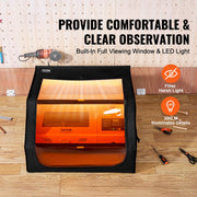 Laser Engraver Enclosure, 800 x 800 x 500 mm, Flame Retardant and Fireproof Protective Cover, with Exhaust V952-JGDKJBHZJGDK5Z5H1V9