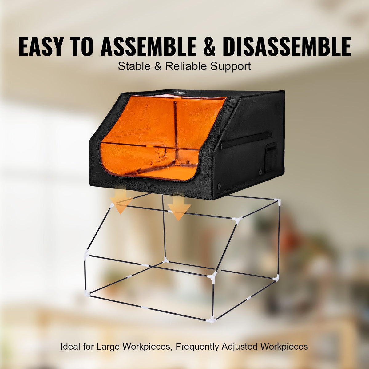 Laser Engraver Enclosure, 800 x 800 x 500 mm, Flame Retardant and Fireproof Protective Cover, with Exhaust V952-JGDKJBHZJGDK5Z5H1V9