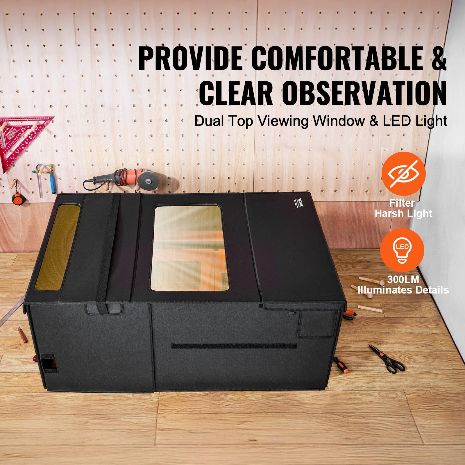 Laser Engraver Enclosure 1228 x 800 x 500 mm Fireproof Protective Cover V952-JGDKJBHZJGDKGK9YFV9