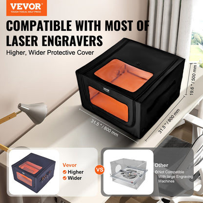 Laser Engraver Enclosure 800 x 800 x 500 mm Fireproof Protective Cover V952-JGDKJBHZJGDKVPBX3V9