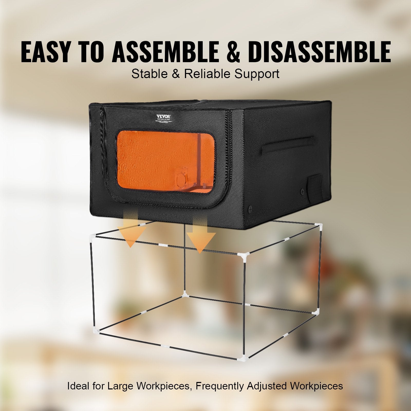 Laser Engraver Enclosure 800 x 800 x 500 mm Fireproof Protective Cover V952-JGDKJBHZJGDKVPBX3V9
