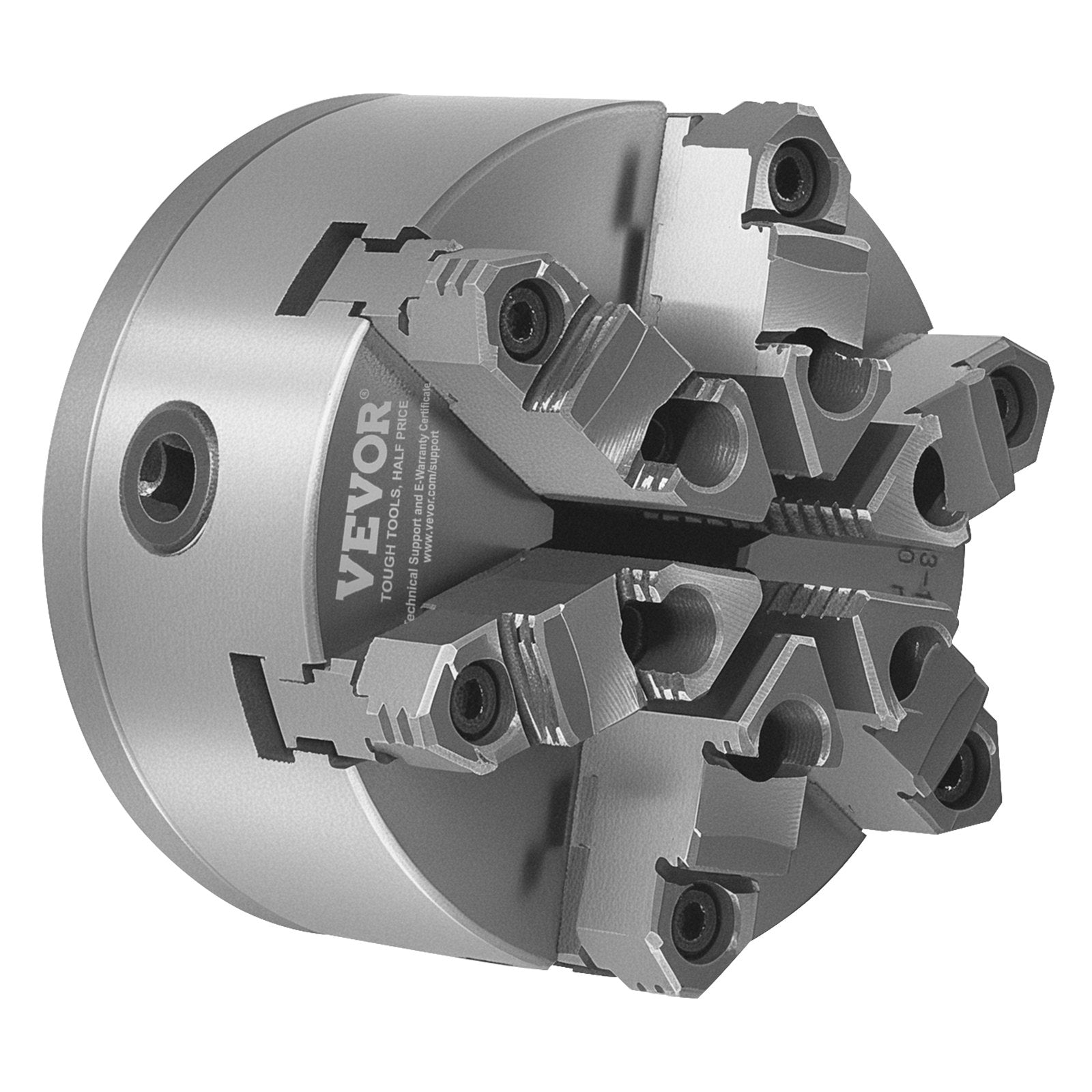 6-Jaw Lathe Chuck, 6 Inch (160 mm), Self-Centering Chuck with D1-4 Cam Lock Backing Plate, 0.12-5.71 in V952-JGKPDBB6GKZ6AF42HV0
