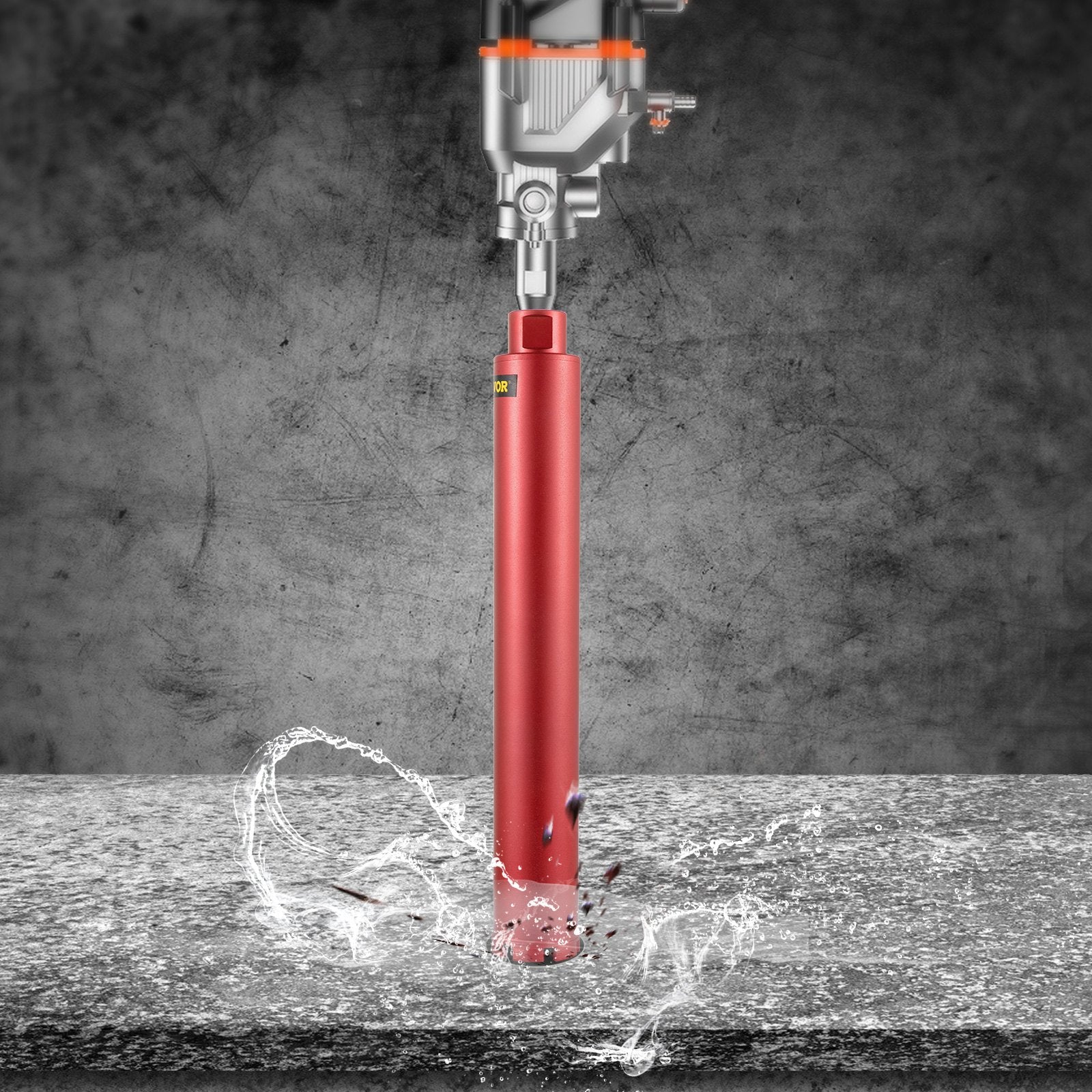 Dry Diamond Core Drill 2.5"/ 63mm Dia. Hole Cutter for Concrete Masonry V952-JGSKZY2.514INCPD9V0