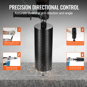 Core Drill Bit, 4" Wet/Dry Diamond Core Drill Bits for Brick and Block, Concrete Core Drill Bit with Pilot V952-JGSQXZTGSS10CDJZEV0