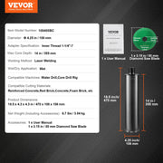 Core Drill Bit, 4.25" Wet Diamond Core Drill Bits, 14" Drilling Depth Concrete Core Drill Bit with Saw Blade, V952-JGSQXZTSS108Y2FEOV0