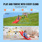 Climbing Dome, 8FT Geometric Dome Climber with Slide, for Kids 3 to 9 Years Old, Jungle Gym Supports 600LBS V952-JHPDYX10FTHT5WB8CV0