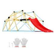 Climbing Dome, 8FT Geometric Dome Climber with Slide, for Kids 3 to 9 Years Old, Jungle Gym Supports 600LBS V952-JHPDYX10FTHT5WB8CV0